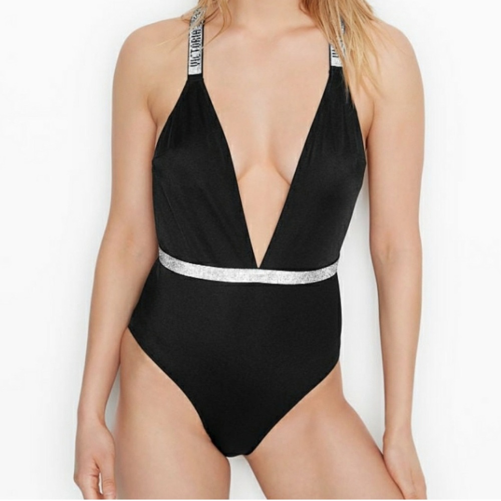 Victoria Secret Diamond One Piece Bathing Suit Medium